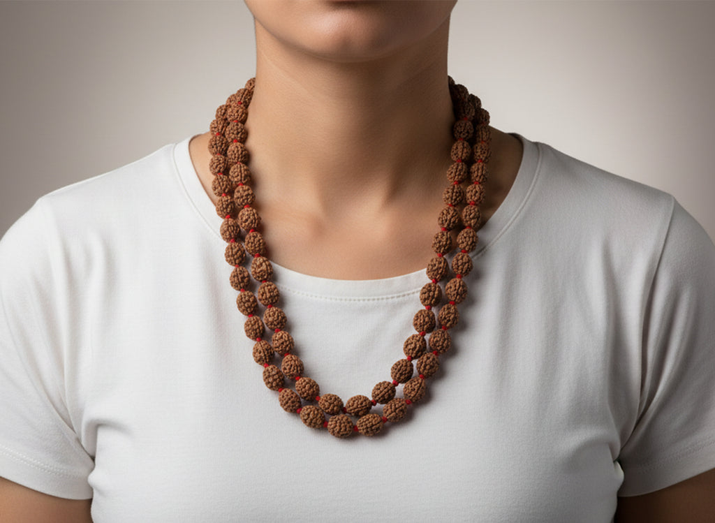 2 Mukhi Rudraksha Mala (108 Beads)