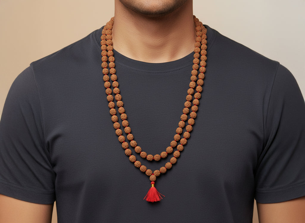 Char Mukhi Rudraksh Mala Beads (54 Beads)