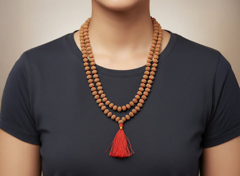 9 Mukhi Rudraksha Mala (108 Beads)