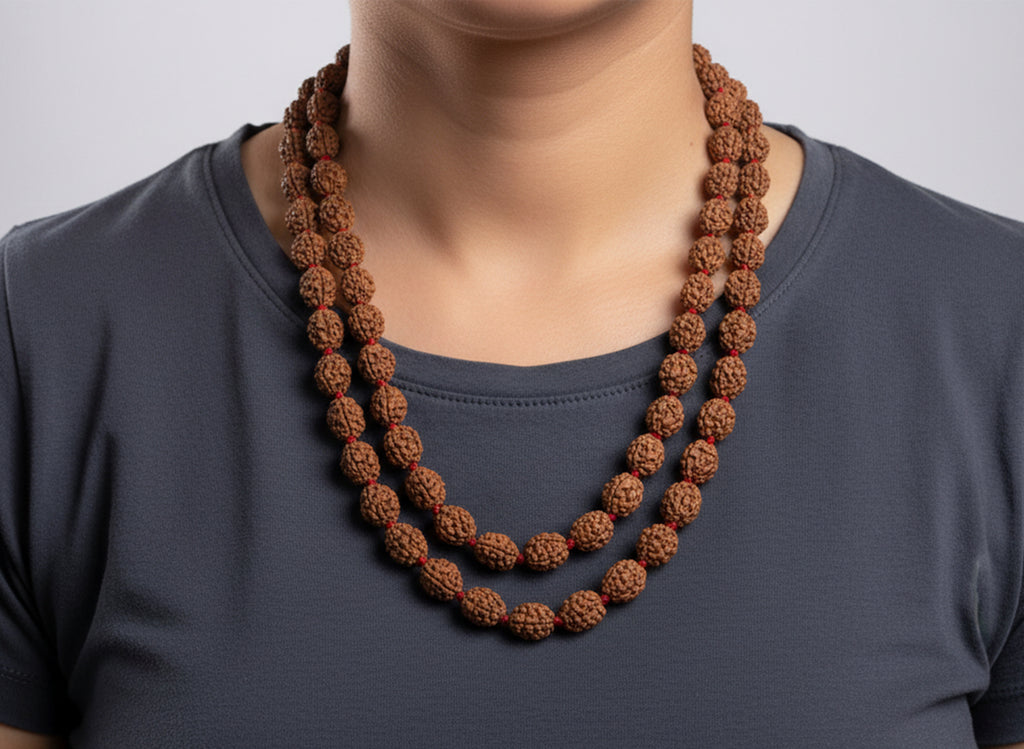 Do Mukhi Rudraksha Mala (54 Beads)