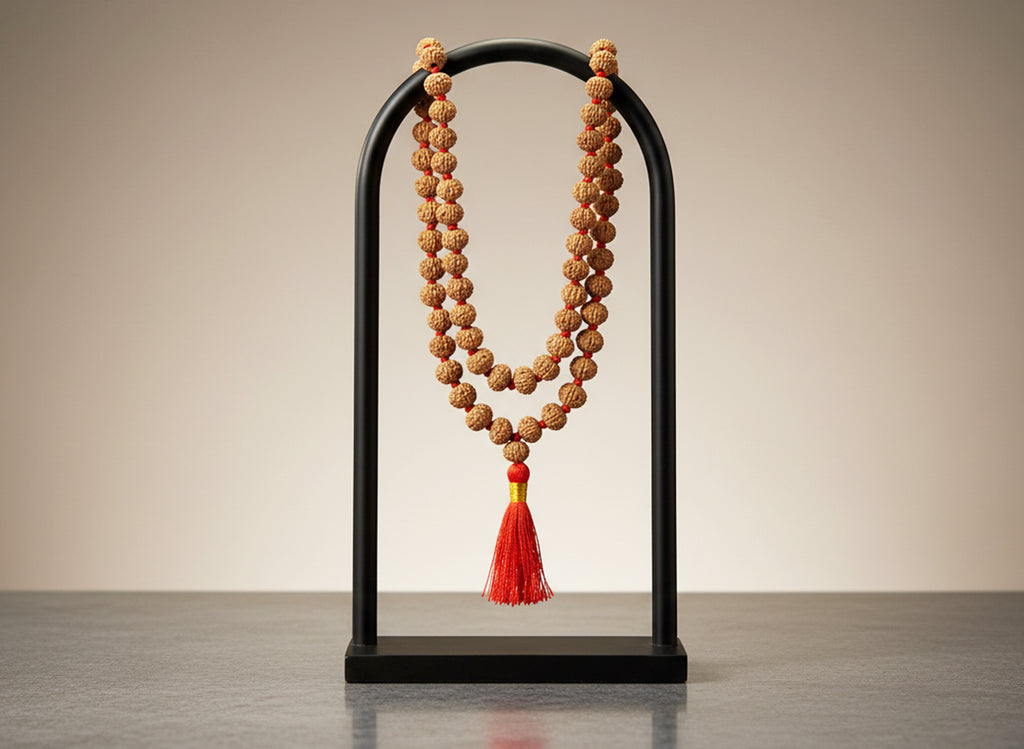 6 Mukhi Rudraksha Mala (Rosary) (108 Beads)