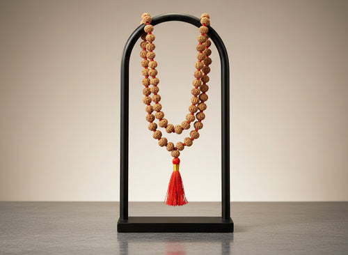 6 Mukhi Rudraksha Mala (Rosary) (108 Beads)