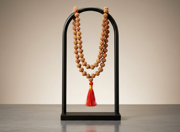 6 Mukhi Rudraksha Mala (Rosary) (108 Beads)