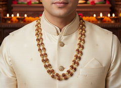 Rudraksha Mala-Gold Plated