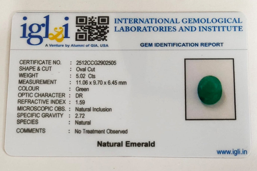Brazilian Emerald 5.02 Carat
