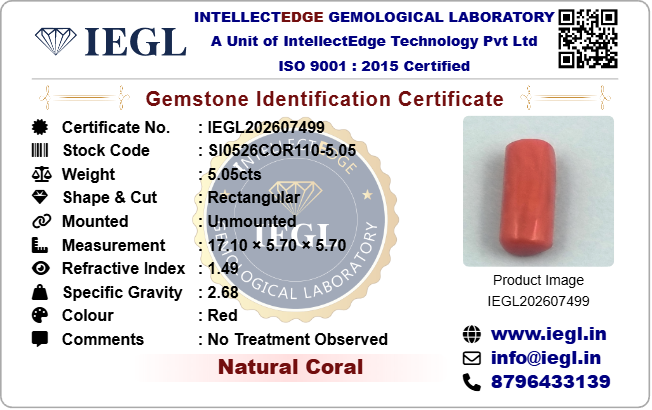 Red Coral - 5.05 Carat