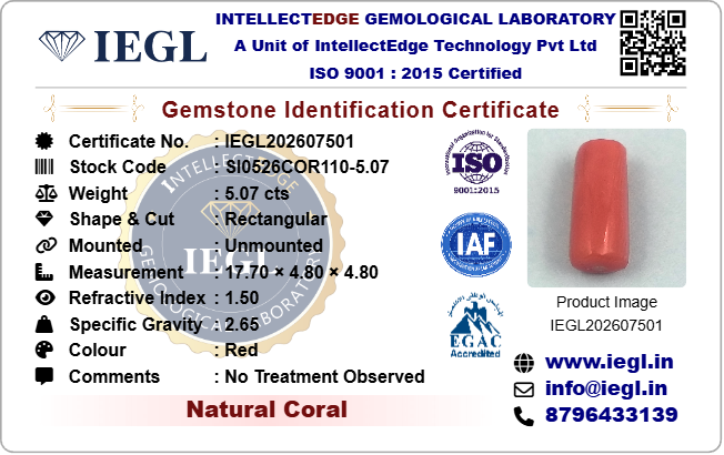 Red Coral - 5.07 Carat