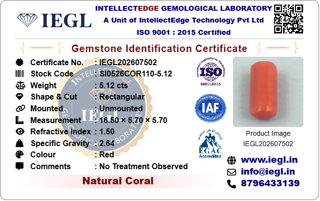 Red Coral - 5.12 Carat