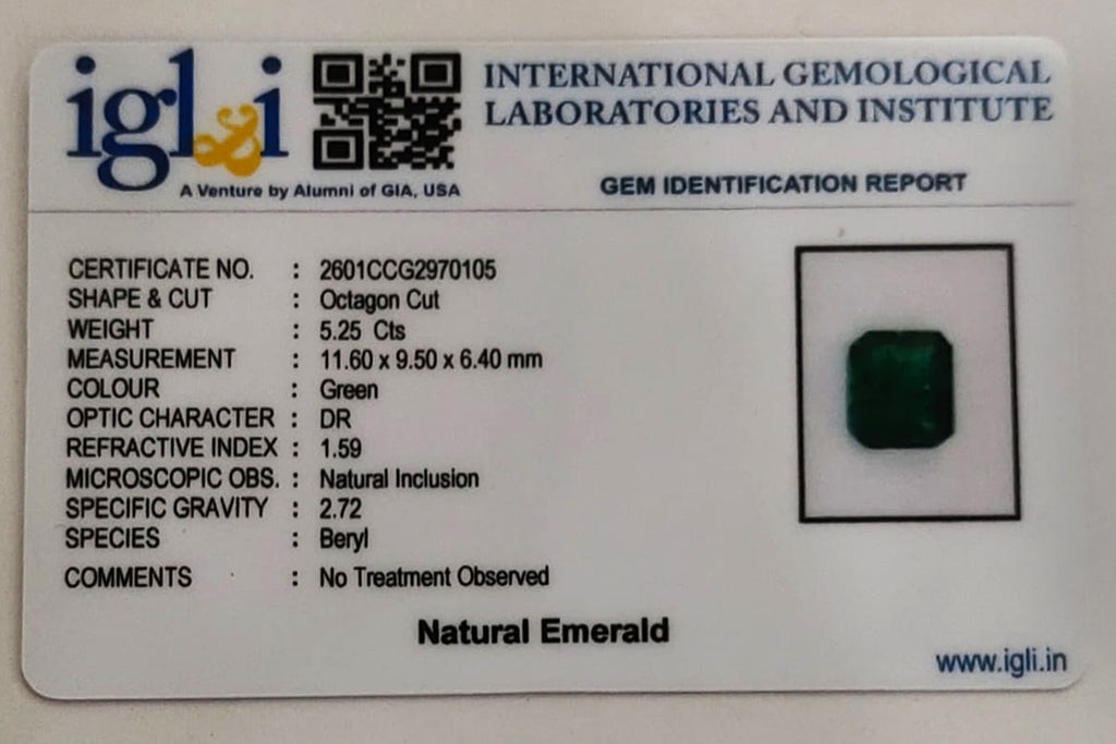 Zambian Emerald - 5.25 Carat