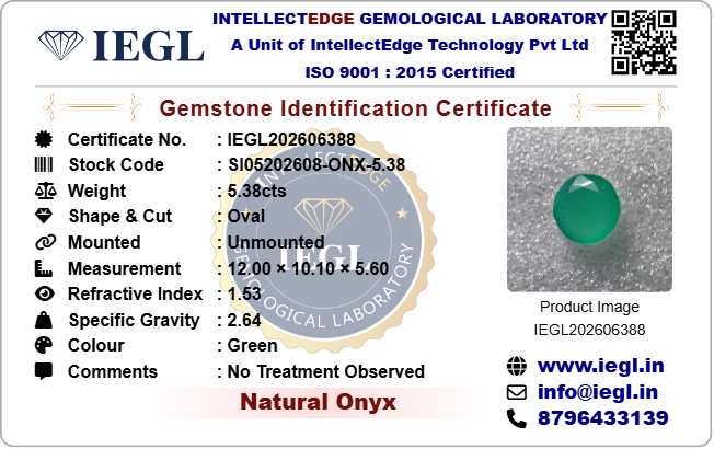 Onyx - 5.38 Carat