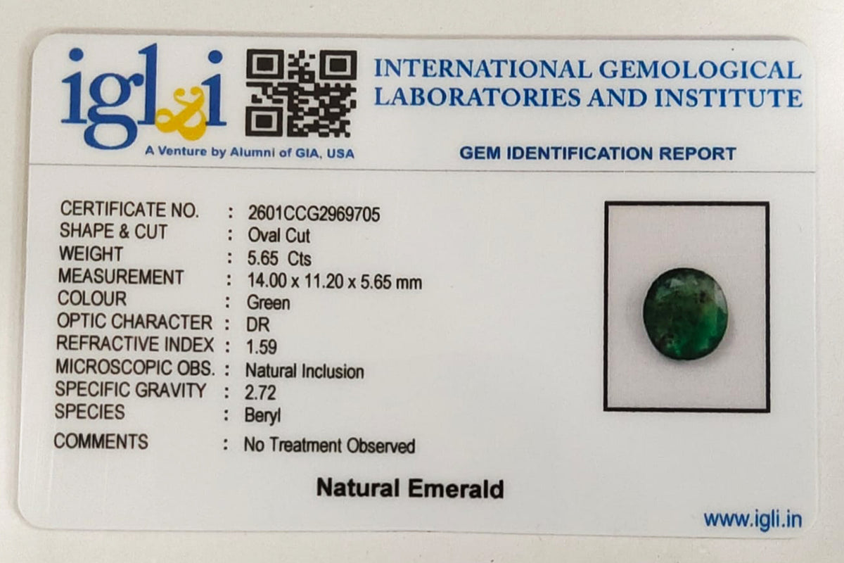 Zambian Emerald 5.65 Carat