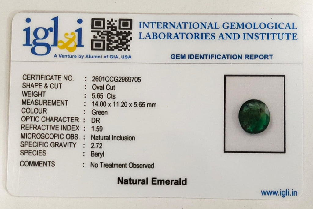 Zambian Emerald 5.65 Carat