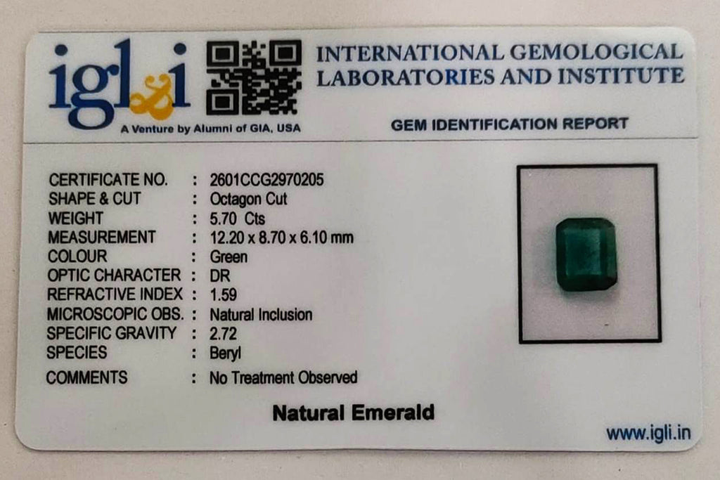 Zambian Emerald 5.7 Carat