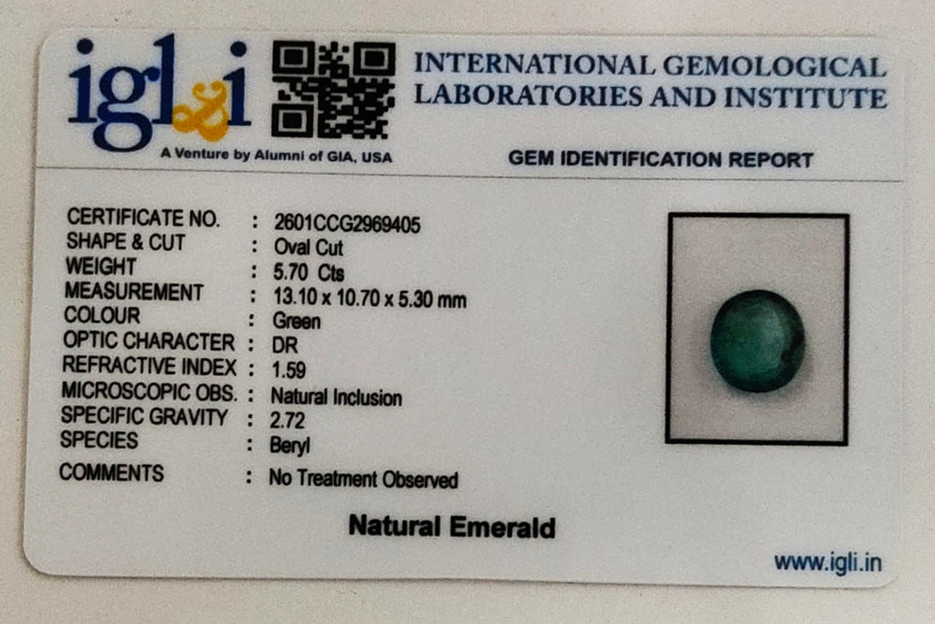 Zambian Emerlad 5.7 Carat