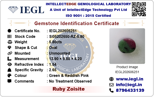 Ruby Zoisite - 5.80 Carat