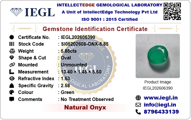 Onyx - 5.85 Carat