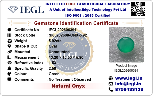Onyx - 5.92 Carat