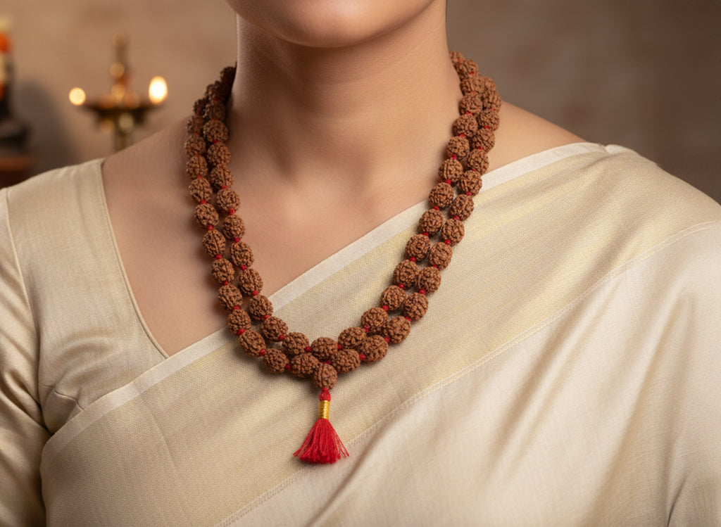 2 Mukhi Rudraksha Mala (108 Beads)