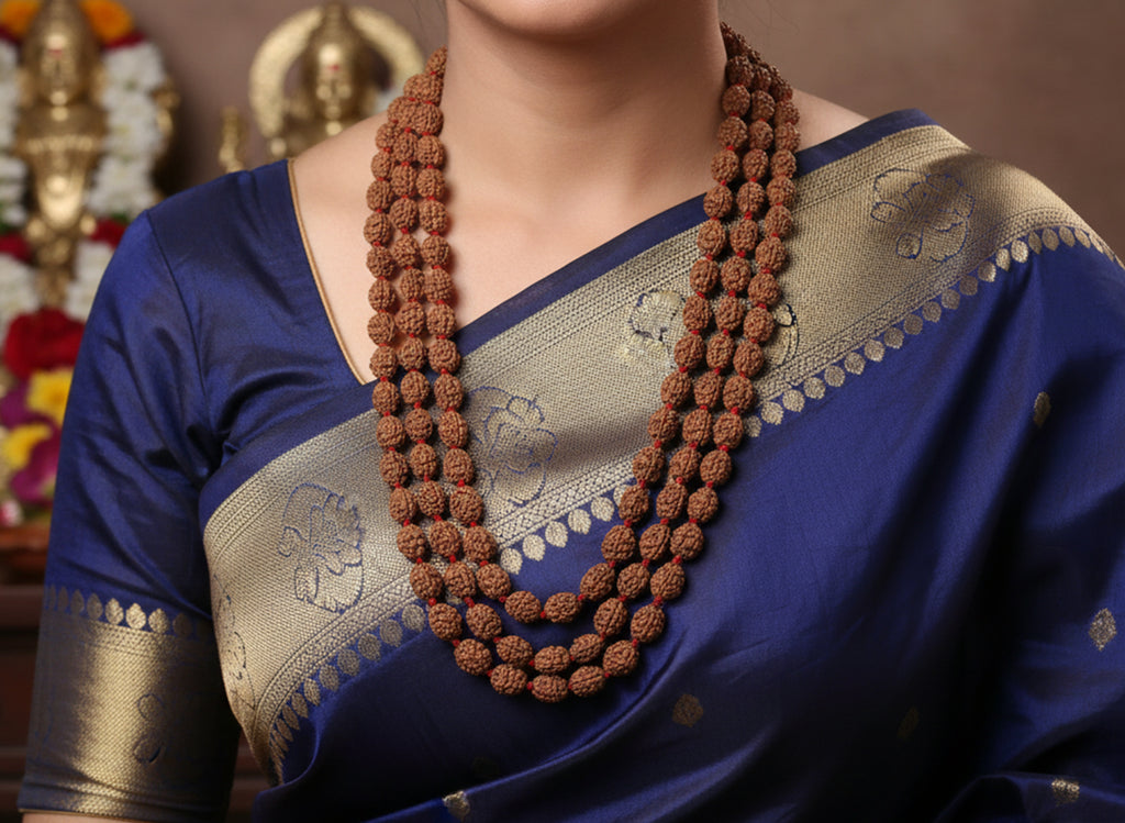 Do Mukhi Rudraksha Mala (54 Beads)