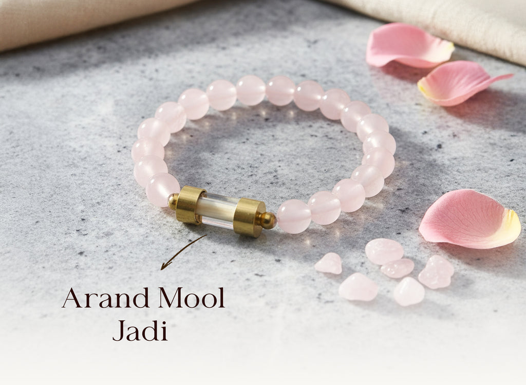 Rose Quartz Jadi Bracelet