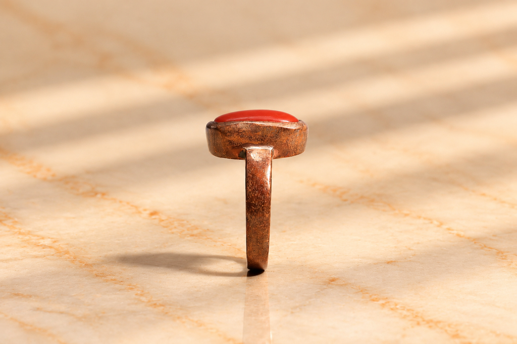 Red Coral Ring (7 to 7.50 Ratti)
