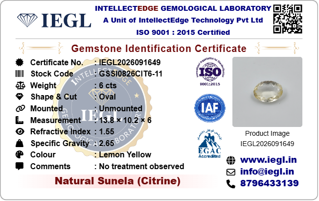 Citrine - 6.00 Carat