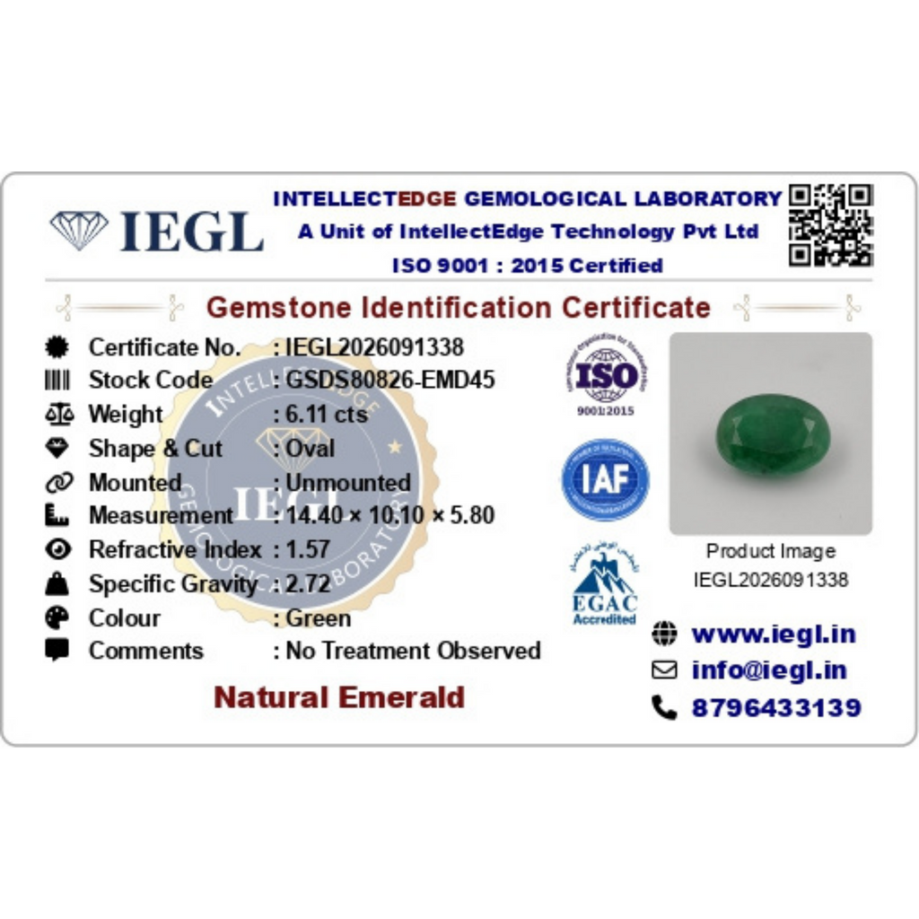 Brazilian Emerald - 6.11 Carat