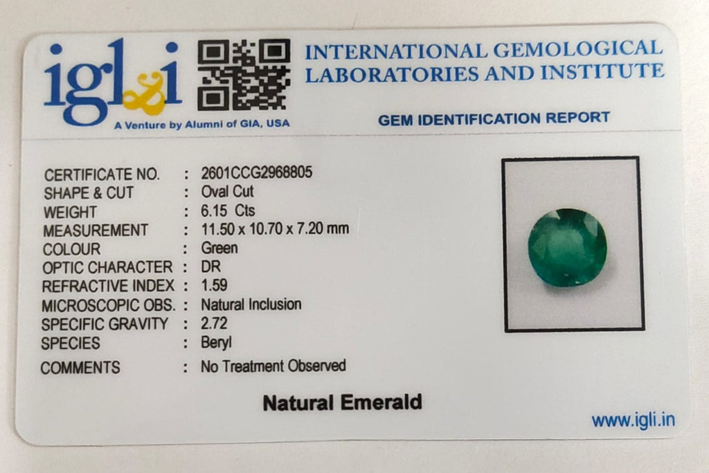 Emerald 6.15 Carat (Grade A)
