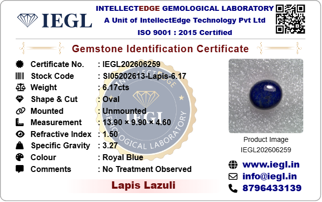 Lapis Lazuli - 6.17 Carat