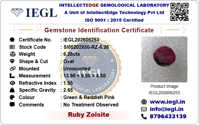 Ruby Zoisite - 6.26 Carat