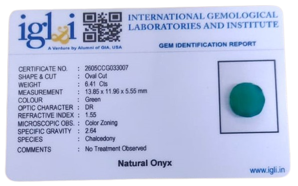 Onyx - 6.41 Carat