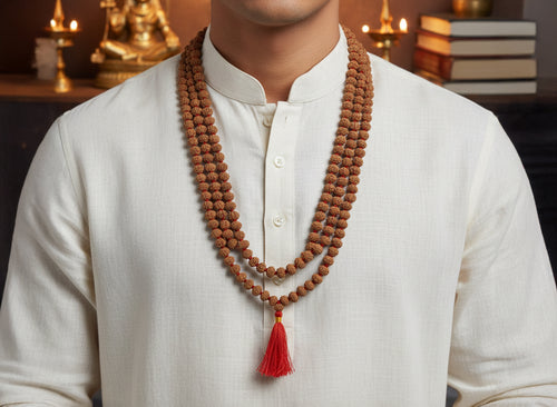 4 Mukhi Rudraksha Mala (108 Beads)