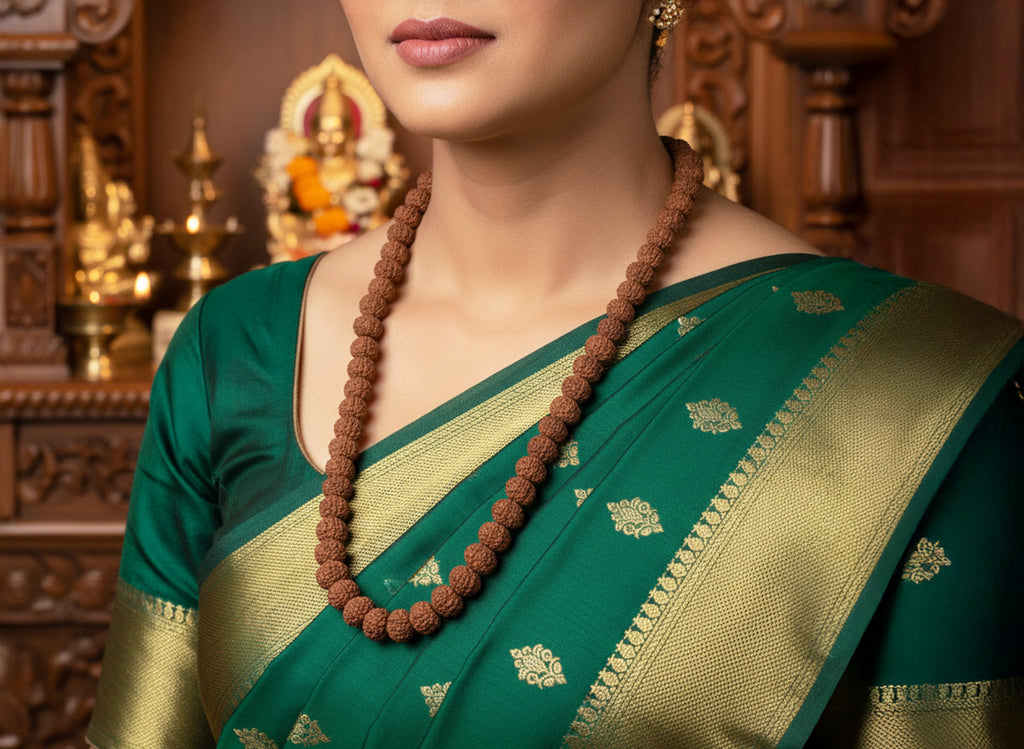 7 Mukhi Rudraksha Mala (108 Beads)