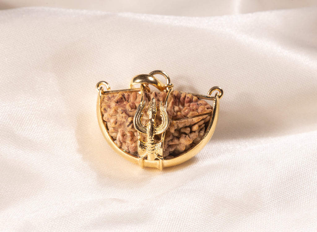 Ek Mukhi One Faced Trishul Rudraksha - Lab Certified