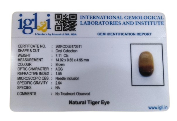 Tiger Eye - 7.11 Carat