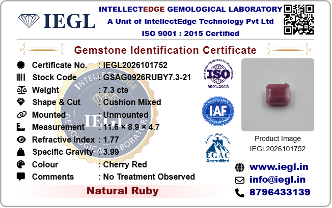 Indian Ruby - 7.30 Carat