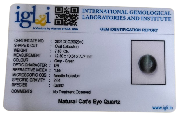 Cat Eye 7.40 Carat