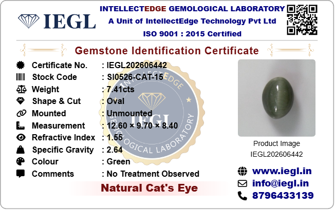 Cats Eye - 7.41 Carat