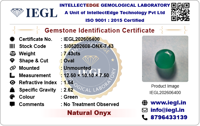 Onyx - 7.43 Carat