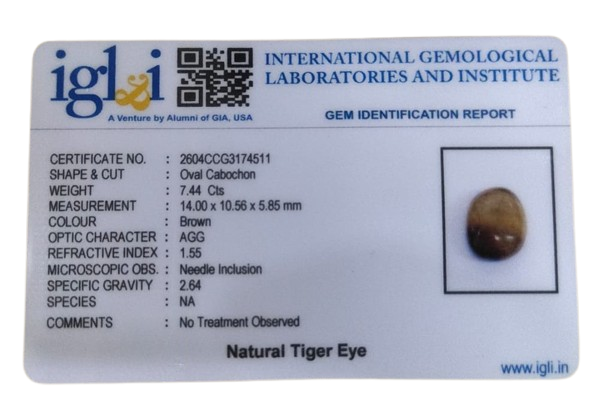 Tiger Eye - 7.44 Carat
