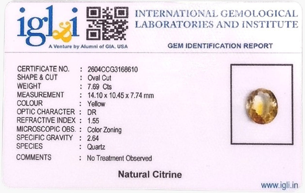 Citrine - 7.69 Carat