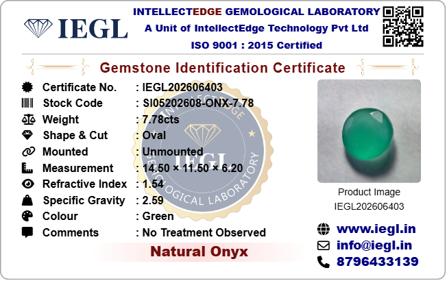 Onyx - 7.78 Carat