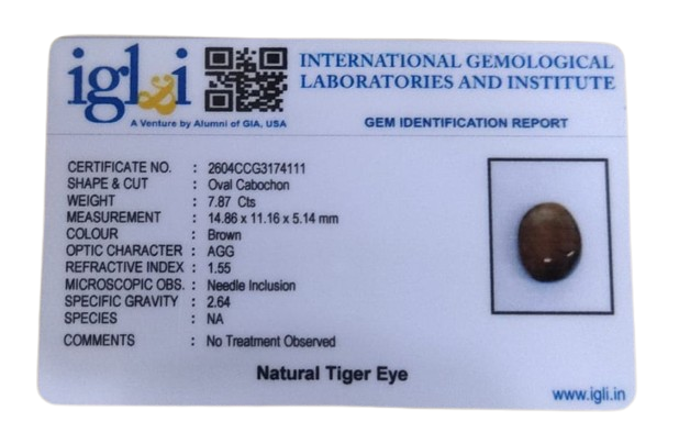Tiger Eye - 7.87 Carat