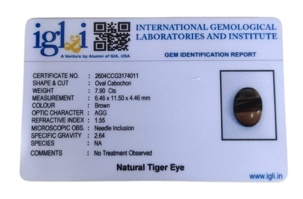 Tiger Eye - 7.9 Carat