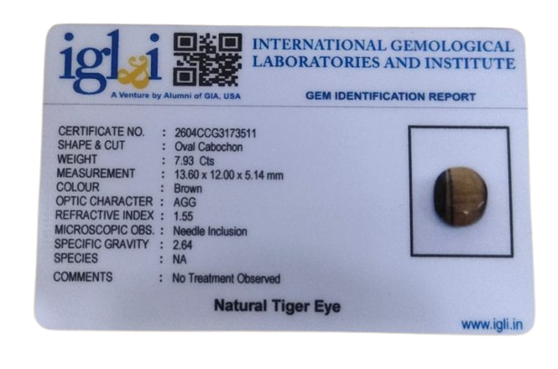 Tiger Eye - 7.93 Carat