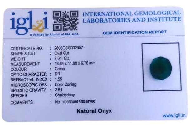 Onyx - 8.01 Carat