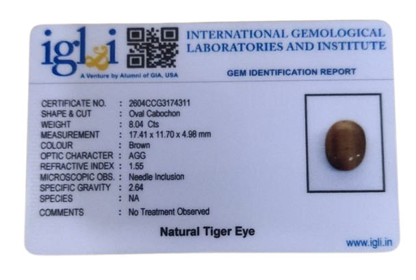 Tiger Eye - 8.04 Carat