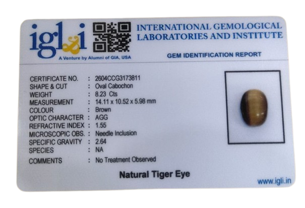 Tiger Eye - 8.23 Carat
