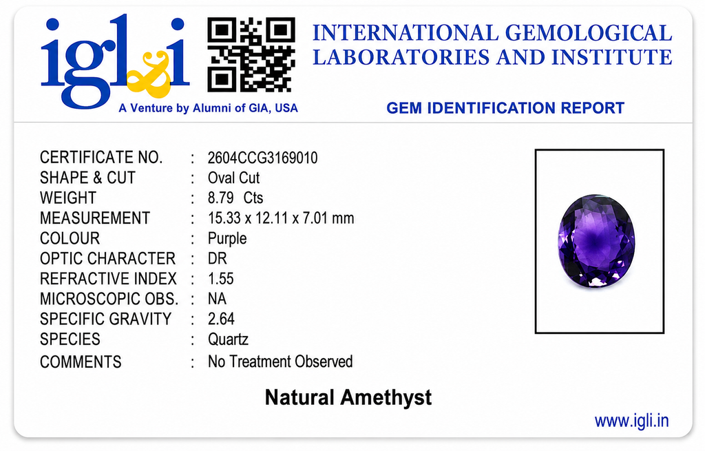 Amethyst - 8.79 Carat