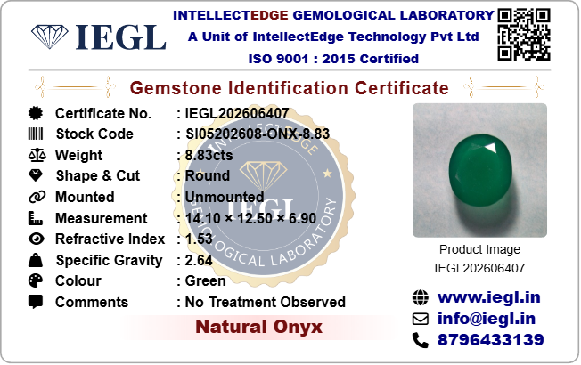 Onyx - 8.83 Carat